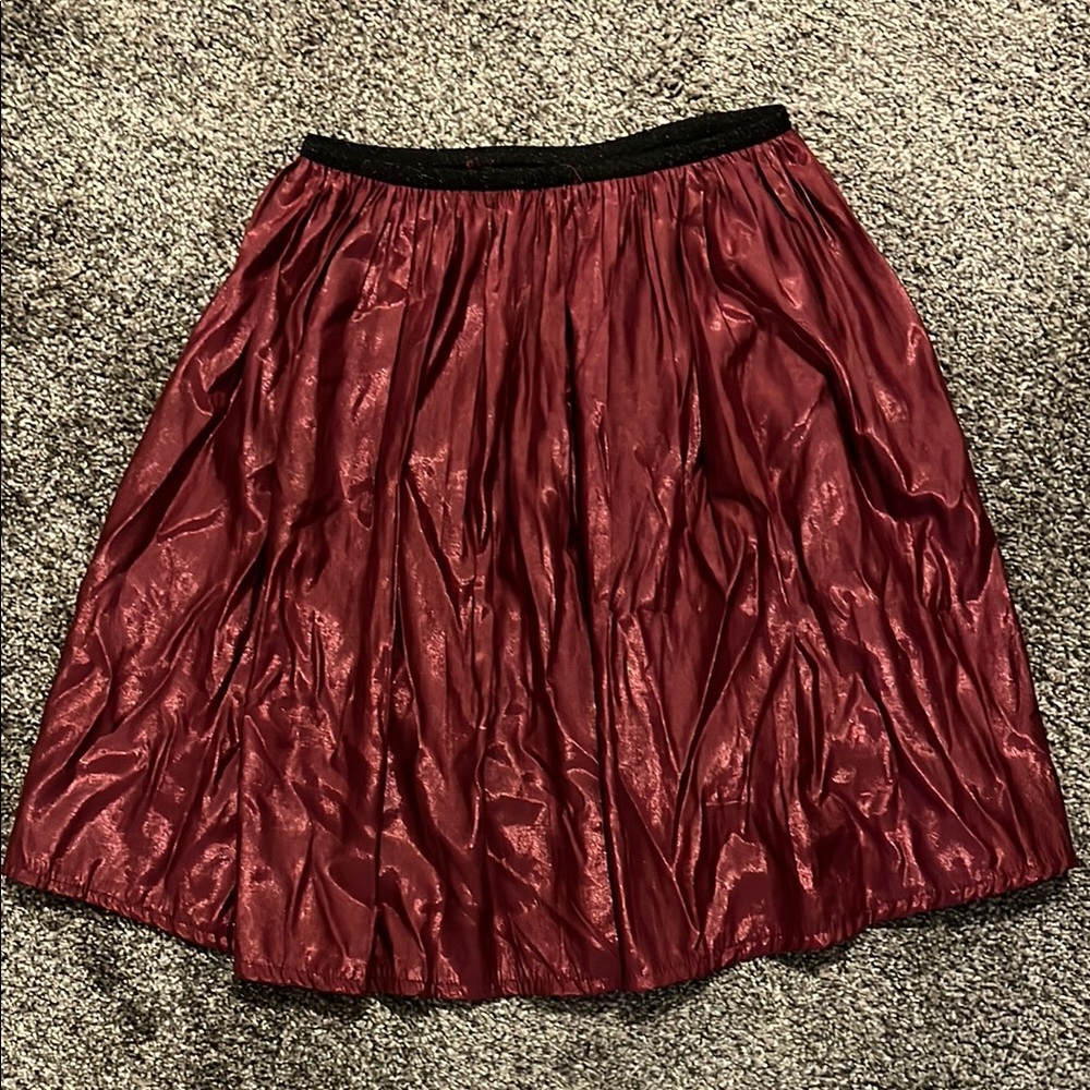 Charlotte Russe maroon women’s lined  Skirt